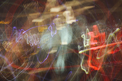 Green Florals and Brown Spots